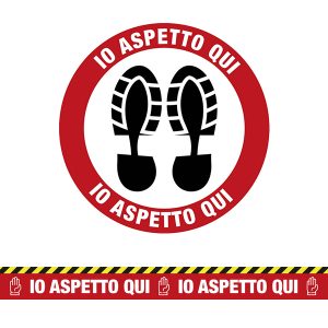 Adesivi Distanza di sicurezza in vinile