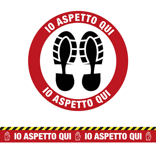 Adesivi Distanza di sicurezza in vinile