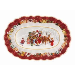 PIATTO OVALE 29X19 CM NATALE E BAMBINI  TOY'S FANTASY IN PREMIUM PORCELAIN VILLEROY & BOCH