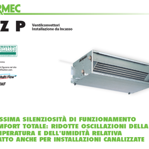 AERMEC – VENTILCONVETTORE FAN COIL DA INCASSO PAVIMENTO O SOFFITTO FCZ-P 200