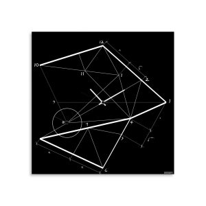 Orologio da parete geometrico TIMELINE